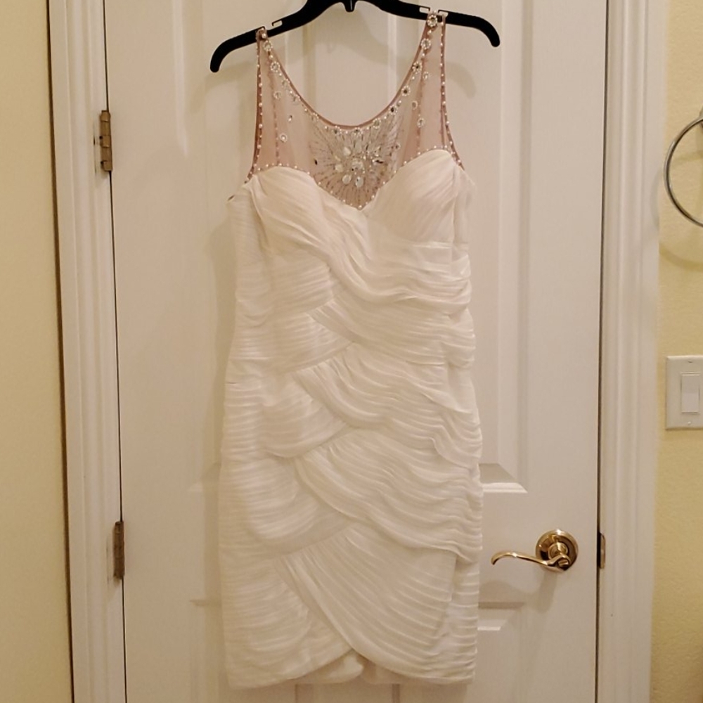 True White Midi Dress Gown